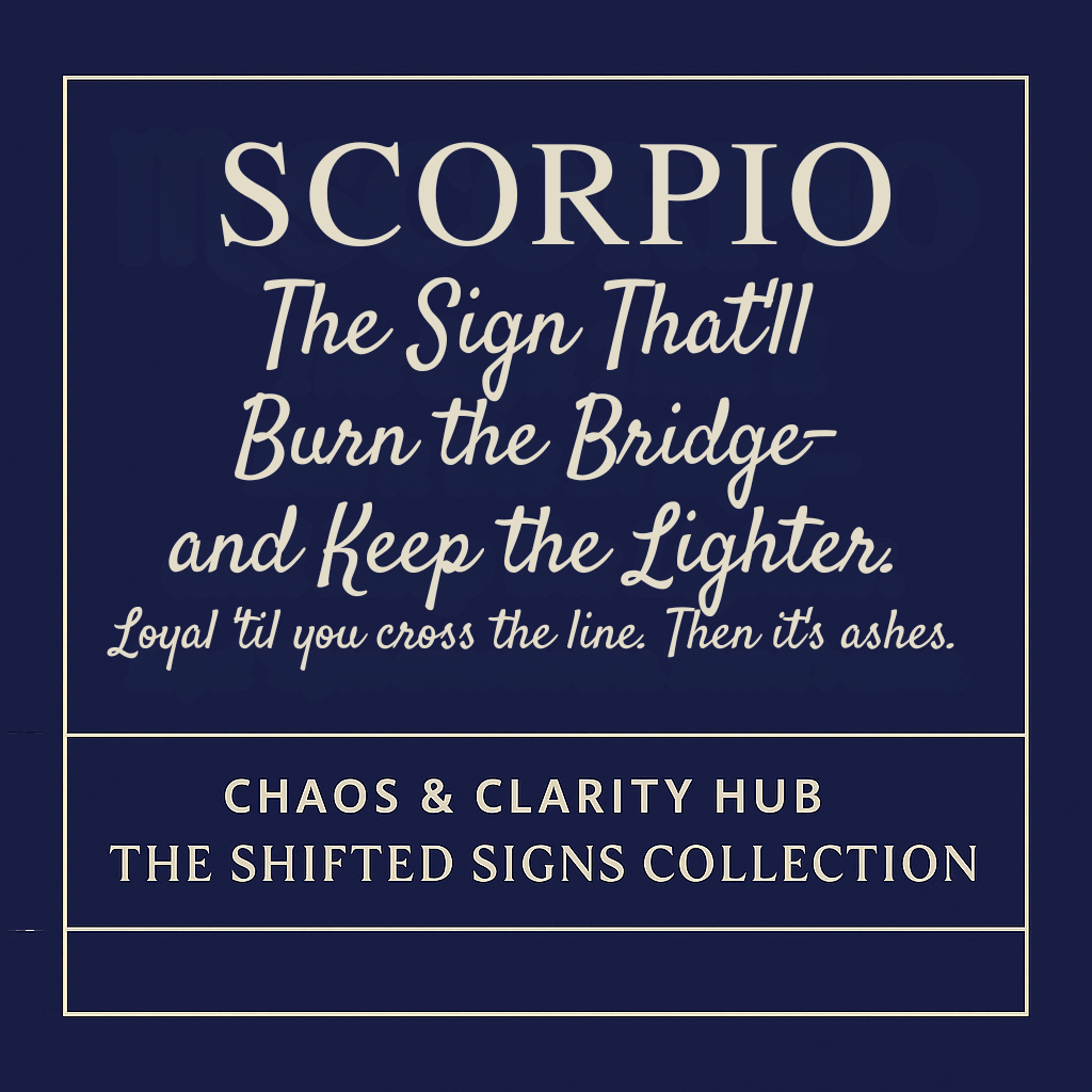 Scorpio Zodiac Candle – Burn the Bridge & Keep the Lighter