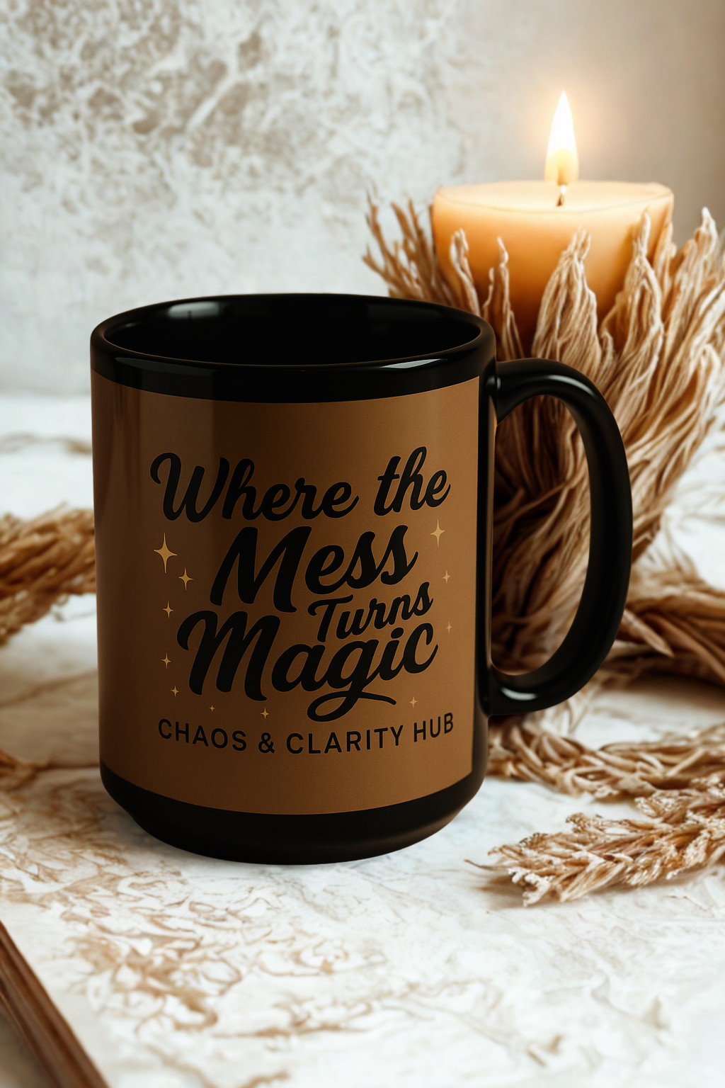 Where the Mess Turns Magic” Mug + Drama-Free SideKick Planner Bundle
