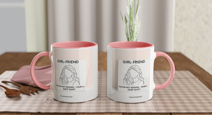 Shift Happens Mug Ceramic – Own Your Power: “You’re Not Broken, You’re in a Deep Shift - FREE Shipping!