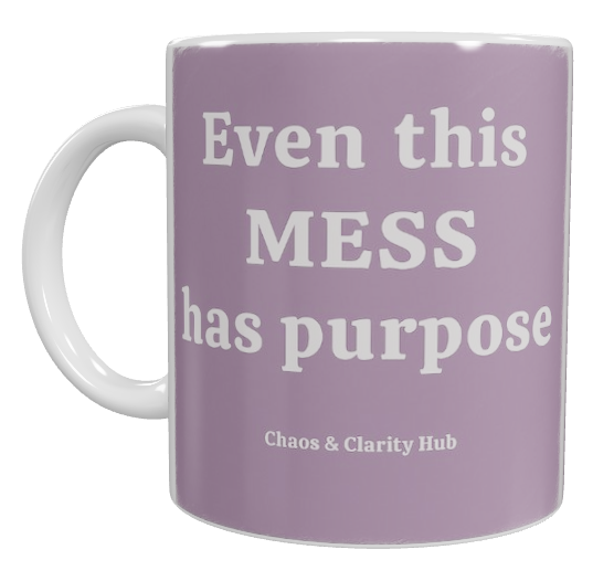 Ceramic Mug Messy Mornings, Meaningful Coffee Chats – Free Shipping