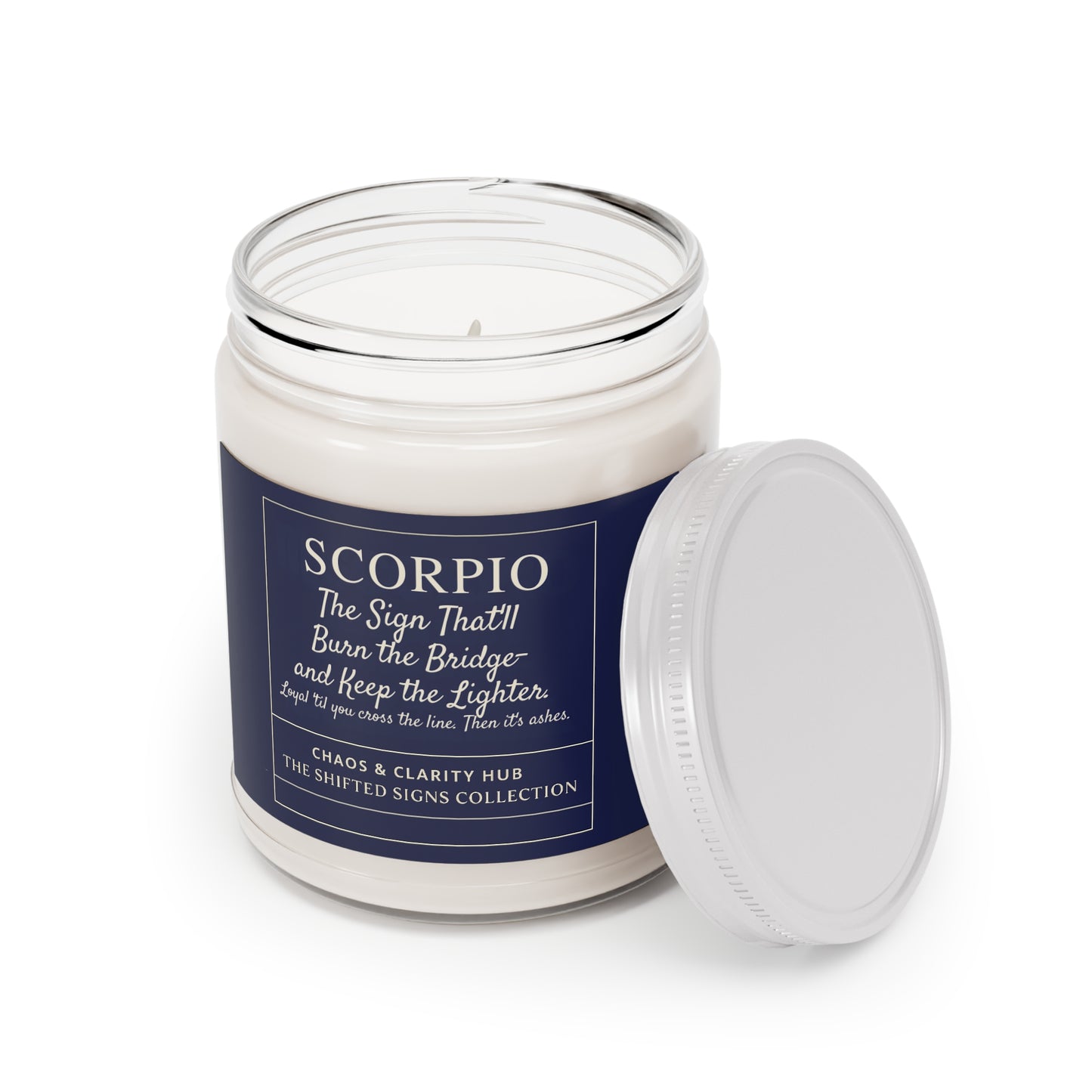 Scorpio Zodiac Candle – Burn the Bridge & Keep the Lighter