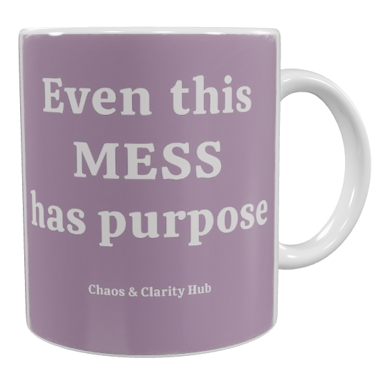 Ceramic Mug Messy Mornings, Meaningful Coffee Chats – Free Shipping