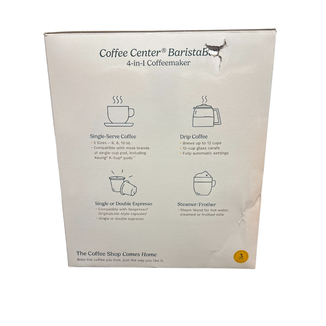 Coffee Lovers Bundle – Cuisinart 4-in-1 Coffee Center BaristaBar + Burr Grinder