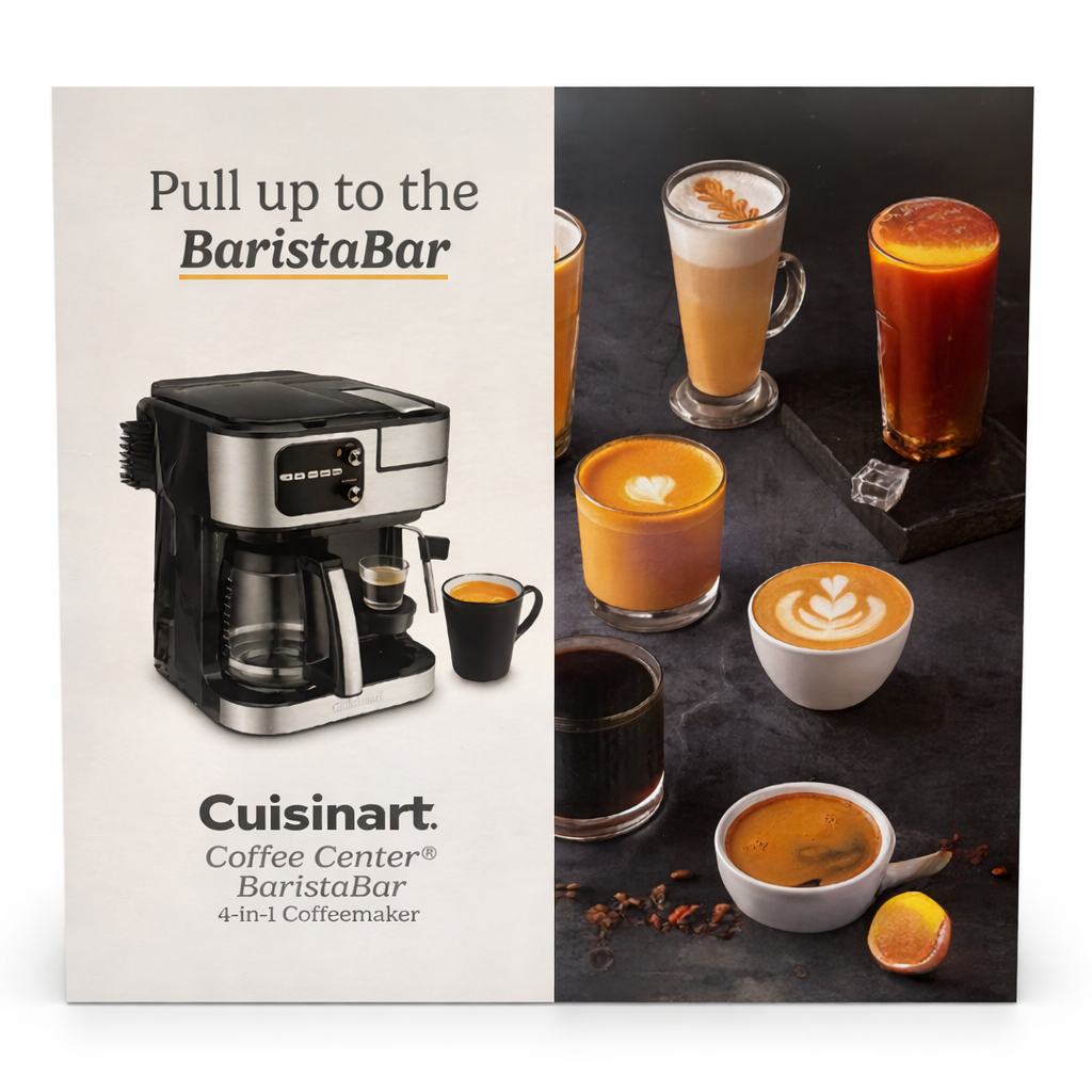 Coffee Lovers Bundle – Cuisinart 4-in-1 Coffee Center BaristaBar + Burr Grinder