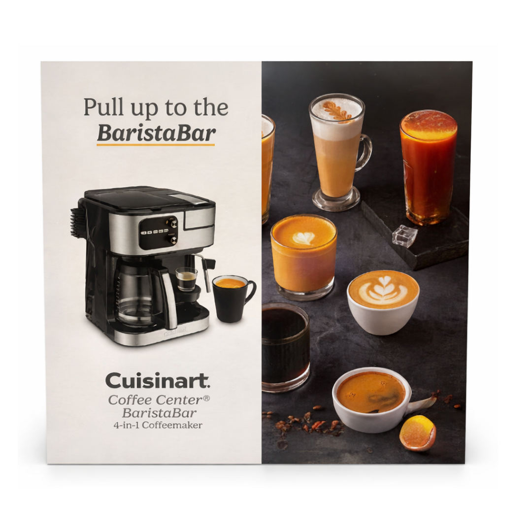 Coffee Lovers Bundle – Cuisinart 4-in-1 Coffee Center BaristaBar + Burr Grinder