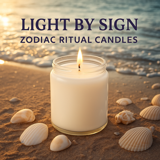 Light by Sign – Zodiac Ritual Candles Includes a free digital PDF download of the ritual guide