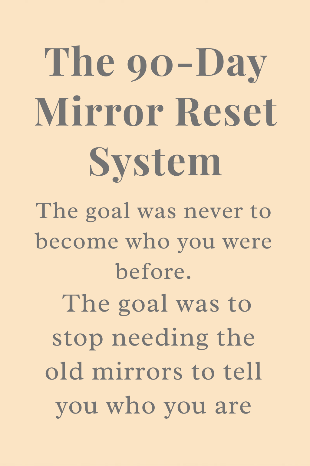 When the Mirrors Change - When a Role Ends, People Assume the Pain Comes from the Loss.